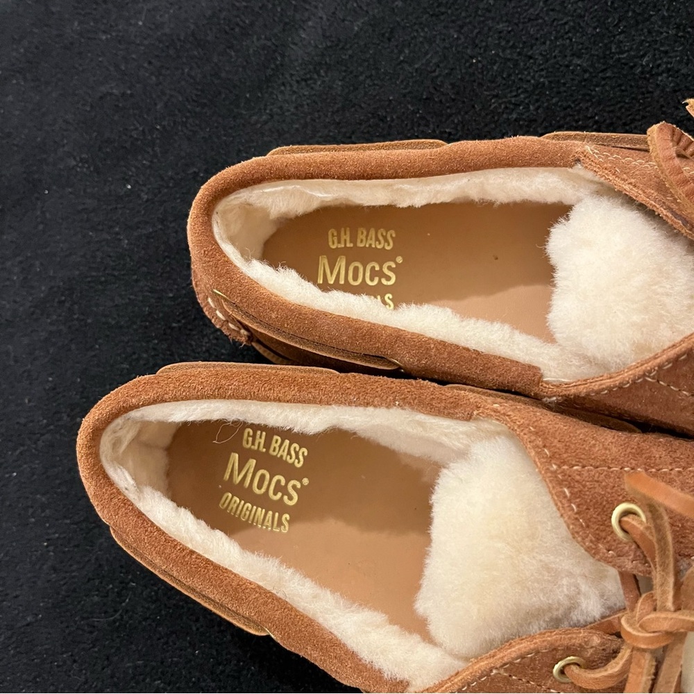 G.H. Bass & Co. Hampton Shearling Moccasins - Picture 3 of 4